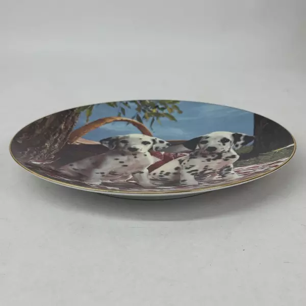 1995 Hamilton Collection Those Delightful Dalmatians Here's A Good Spot