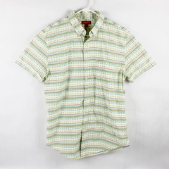Arizona Jean Co. Palm Tree Pattern Short-Sleeve Button-Up Men's Medium