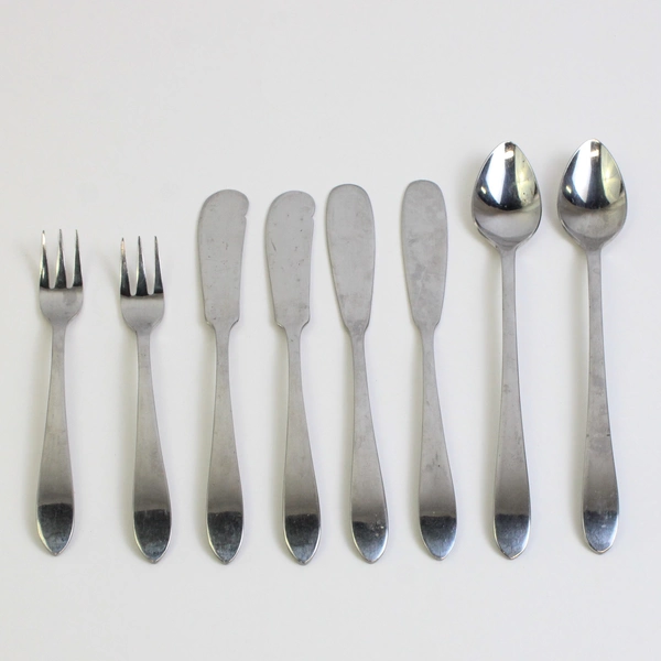 Lot Of 8 Retroneu Kent (Silverplate) Flatware Iced Tea, Pickel, Cheese Spreader