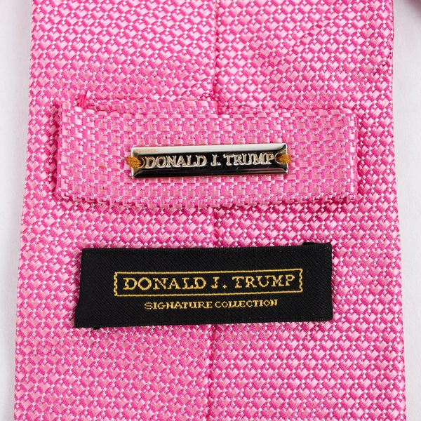 Donald J. Trump Signature Collection Pink Men's Silk Necktie 61"