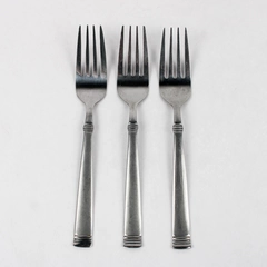 Lot of 3 International Palisades Stainless Steel 7.25 inch Salad Forks 
