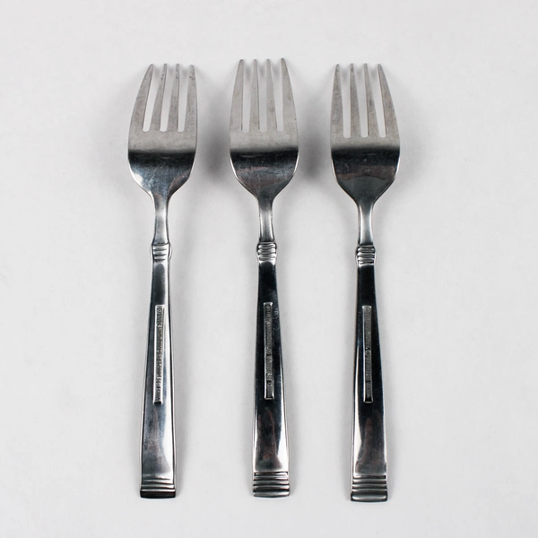 Lot of 3 International Palisades Stainless Steel 7.25 inch Salad Forks 