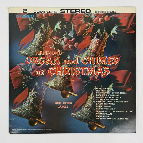 Vinyl LP Hammond Organ & Chimes Christmas Best Loved Carols Holiday Music Record