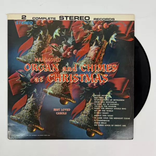 Vinyl LP Hammond Organ & Chimes Christmas Best Loved Carols Holiday Music Record