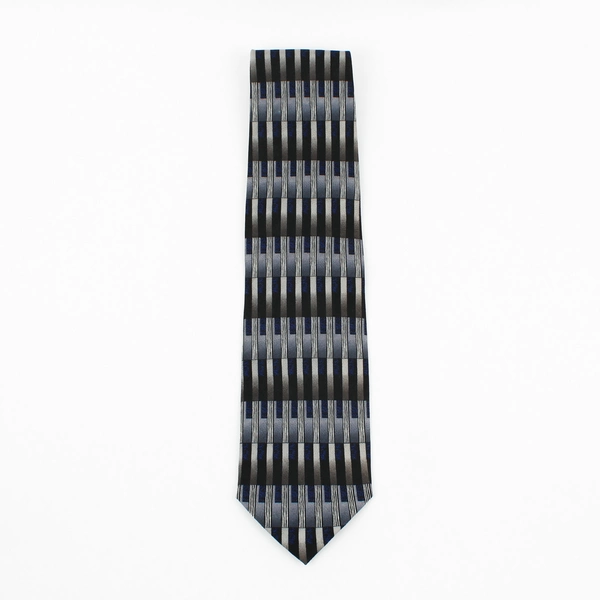 Vintage Louis Roth Blue and Gray Men's Silk Necktie 58"