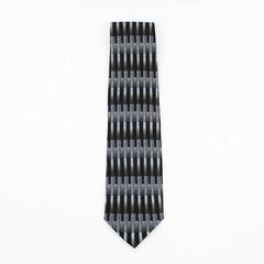 Vintage Louis Roth Blue and Gray Men's Silk Necktie 58"