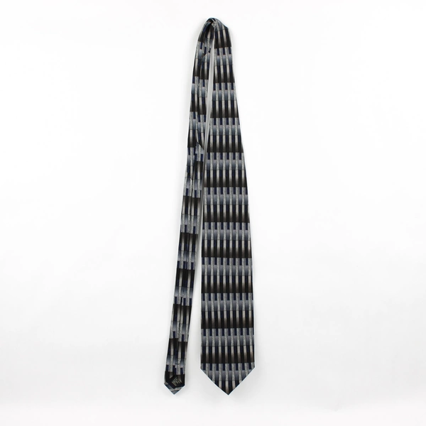 Vintage Louis Roth Blue and Gray Men's Silk Necktie 58"