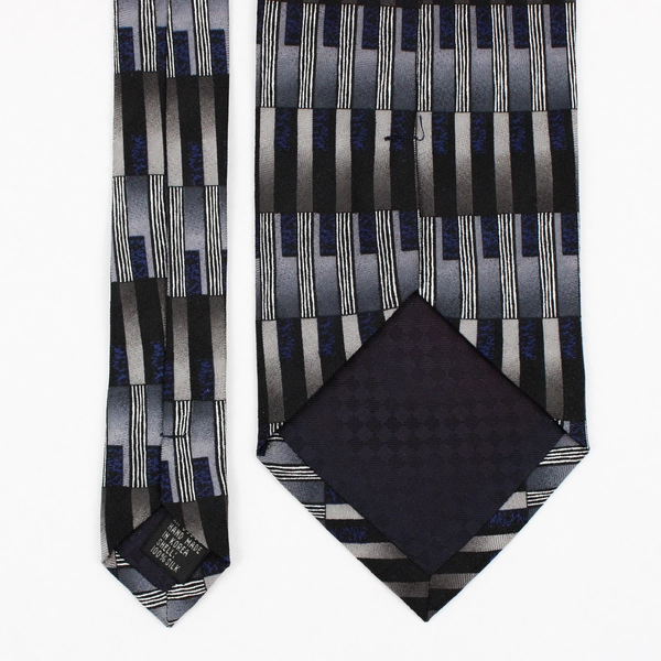 Vintage Louis Roth Blue and Gray Men's Silk Necktie 58"