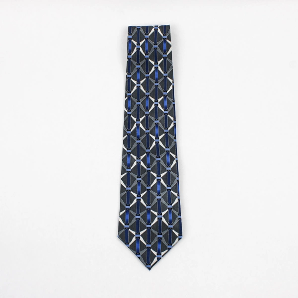 Vintage Magic Human Gray and Blue Men's Necktie 59"