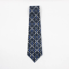 Vintage Magic Human Gray and Blue Men's Necktie 59"
