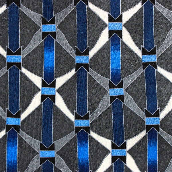 Vintage Magic Human Gray and Blue Men's Necktie 59"