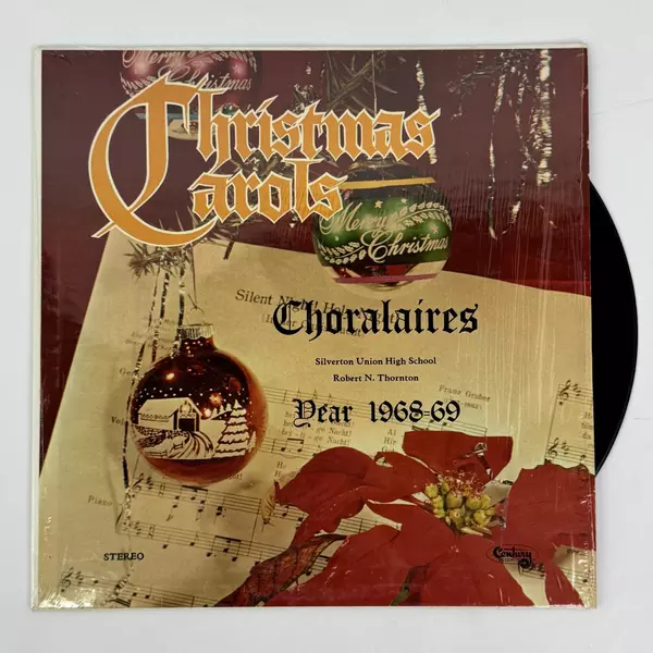 Christmas Carols Choralaires Silverton Union High-School Year 1968-69 LP Record