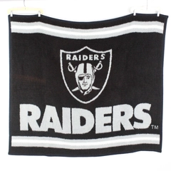 Biederlack Oakland Raiders Fleece NFL Football Throw Blanket 49" x 56"