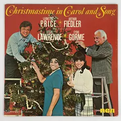 Christmastime in Carol and Song LP RCA 1969 Fiedler Lawrence Gorme Price