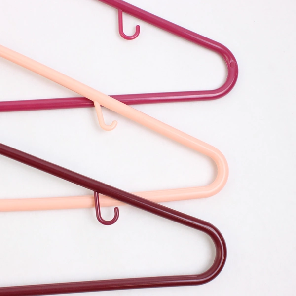 Mixed Lot of 10 Pink and Red Plastic Clothes Hangers Closet Organization