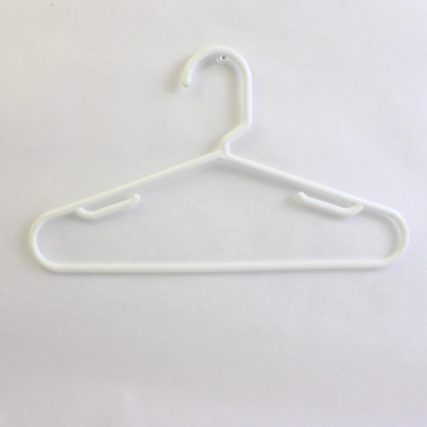 Lot of 10 Plastic White Children's Clothes Hangers
