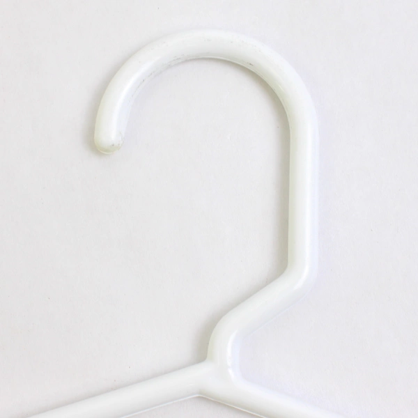 Lot of 10 Plastic White Children's Clothes Hangers