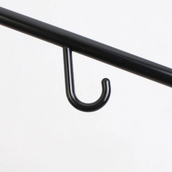 Lot of 10 Plastic Black Clothes Hangers Closet Storage Organization