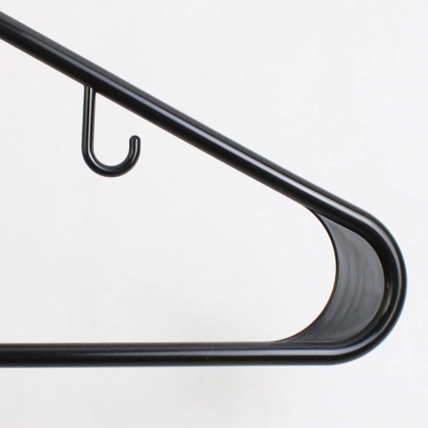 Lot of 10 Plastic Black Clothes Hangers Closet Storage Organization