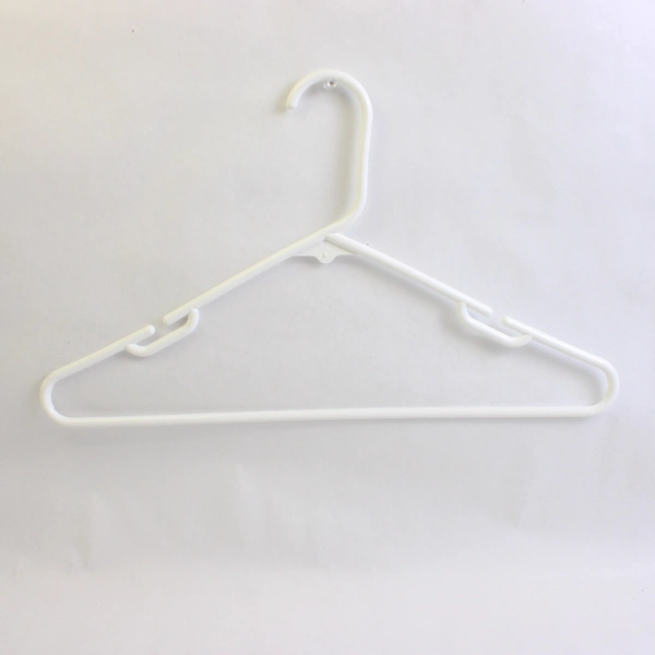Mixed Lot of 10 Plastic White Clothes Hangers Closet Storage Organization