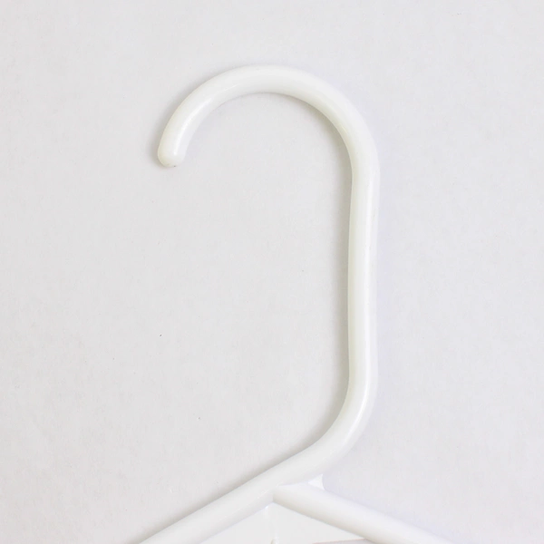 Mixed Lot of 10 Plastic White Clothes Hangers Closet Storage Organization