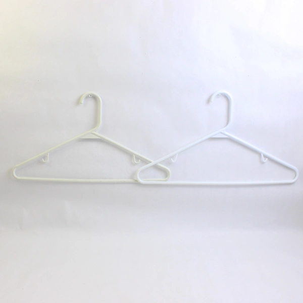 Mixed Lot of 10 White Plastic Clothes Hangers Closet Storage Organization