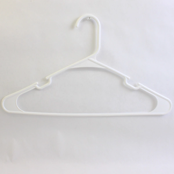 Mixed Lot of 10 Plastic White Clothes Hangers Closet Organization