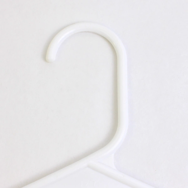 Mixed Lot of 10 Plastic White Clothes Hangers Closet Organization