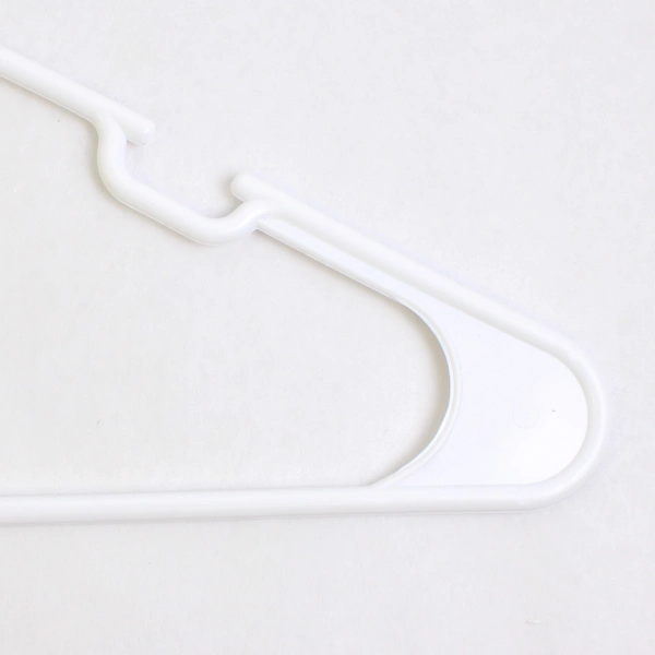 Mixed Lot of 10 Plastic White Clothes Hangers Closet Organization