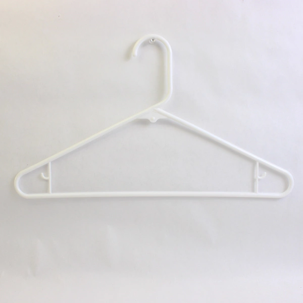 Mixed Lot of 10 Plastic White Clothes Hangers for Closet Organization