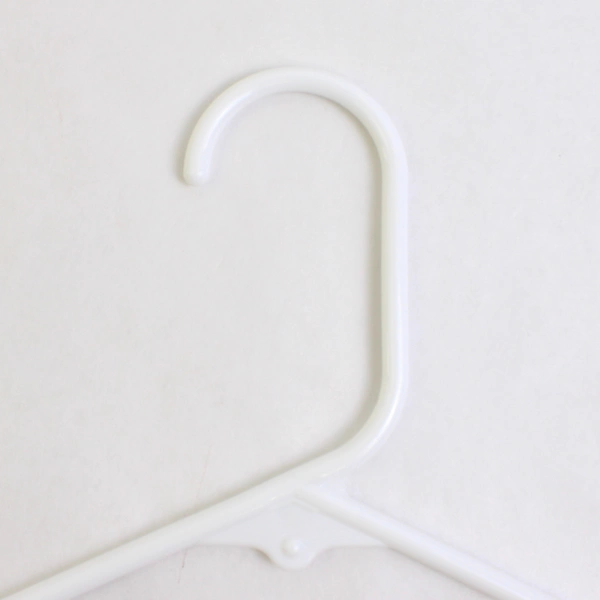 Mixed Lot of 10 Plastic White Clothes Hangers for Closet Organization