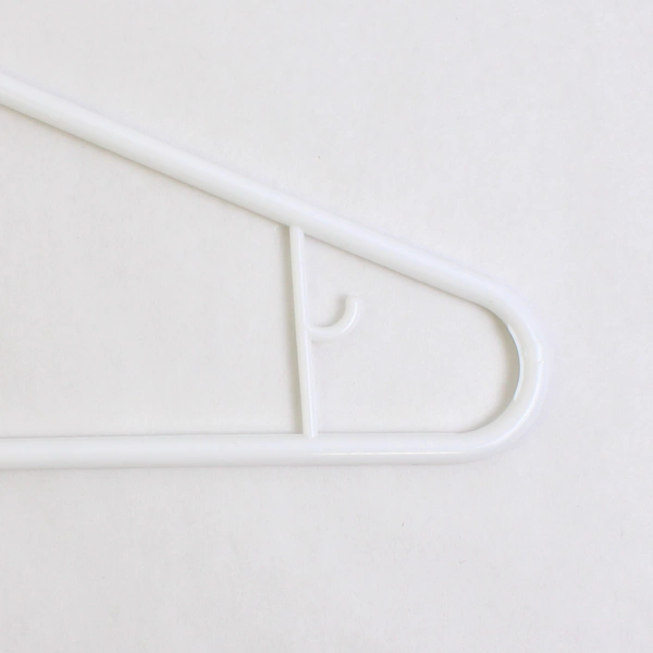 Mixed Lot of 10 Plastic White Clothes Hangers for Closet Organization