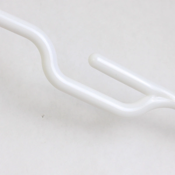 Mixed Lot of 10 Plastic White Clothes Hangers for Closet Storage