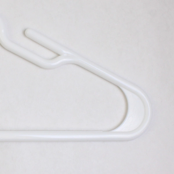 Mixed Lot of 10 Plastic White Clothes Hangers for Closet Storage