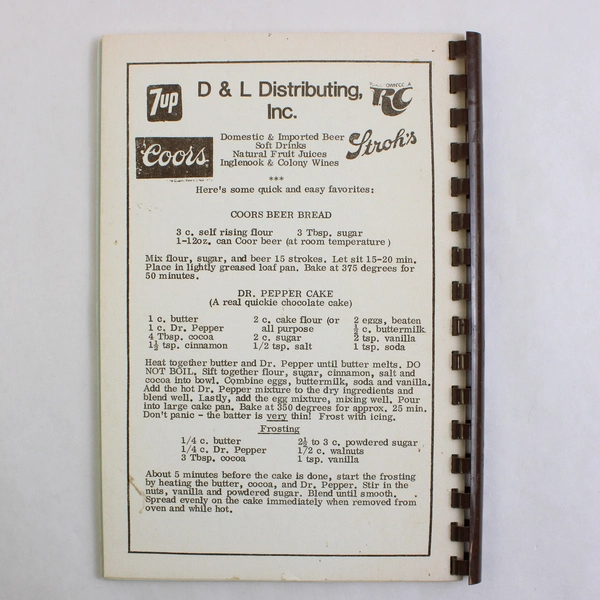 1984 Spiral Cookbook Cooking With Cowbelles Lassen County California