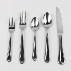 Set of 5 Cambridge Silver Stainless Steel Flatware Utensils