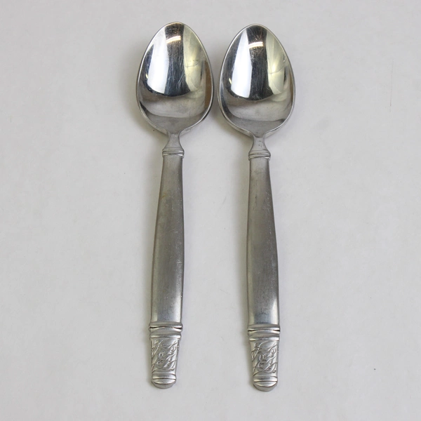 Set of 2 Joseph Abboud JAB9 18/10 Stainless Steel Soup Spoons