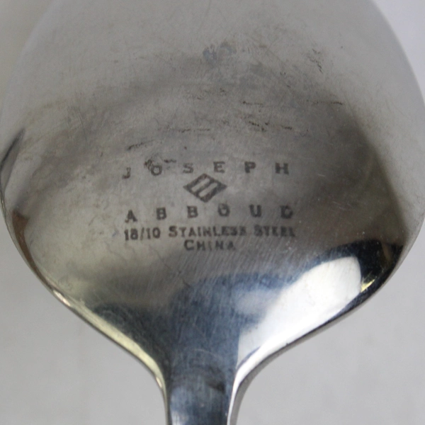 Set of 2 Joseph Abboud JAB9 18/10 Stainless Steel Soup Spoons