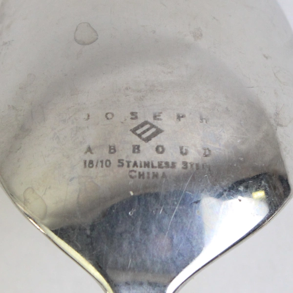 Set of 3 Joseph Abboud JAB9 18/10 Stainless Steel Soup Spoons