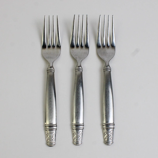 Set of 3 Joseph Abboud JAB9 18/10 Stainless Steel Salad Forks