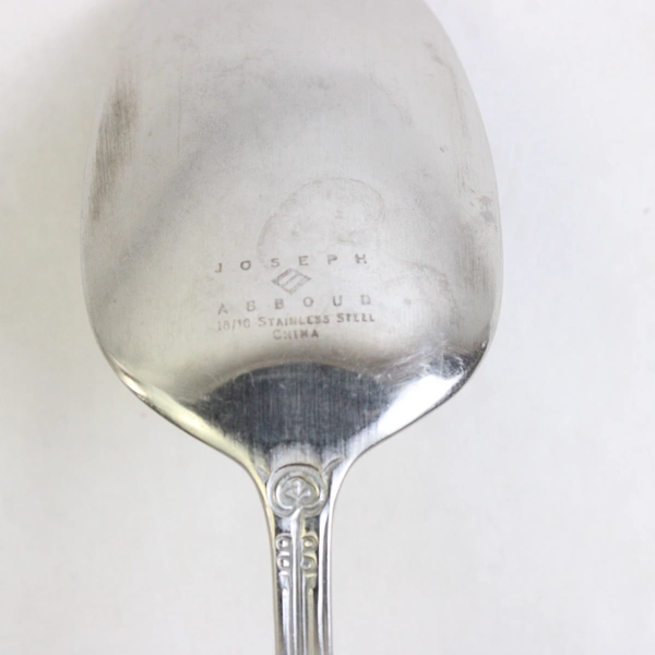 Set of 3 Joseph Abboud Batik 18/10 Stainless Steel Soup Spoons