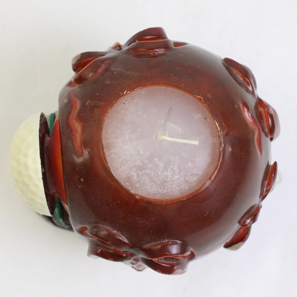 San Diego Golf Ball Candle Custom Made Souvenir Palm Trees and Sea Shells Deco