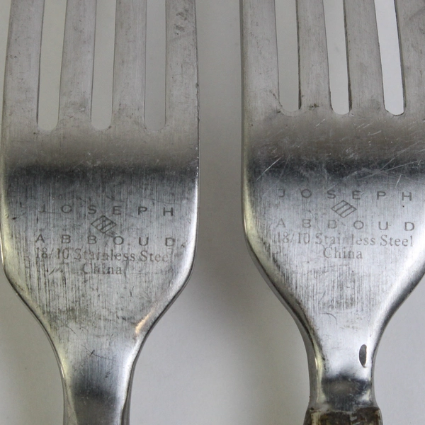 Set of 2 Joseph Abboud Ventana Stainless Steel Dinner Forks
