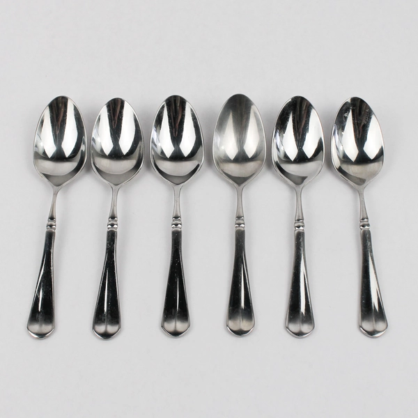 Lot Of 6 Mikasa French Countryside 7.5" Place Spoon Set Stainless Steel