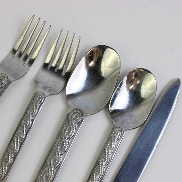 5 Piece Joseph Abboud JAB10 Stainless Steel Table Setting