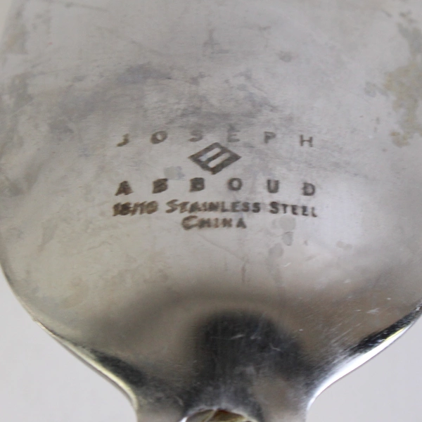 Set of 2 Joseph Abboud JAB10 Stainless Steel Teaspoons