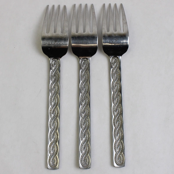 Set of 3 Joseph Abboud JAB10 Stainless Steel Salad Forks