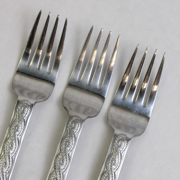 Set of 3 Joseph Abboud JAB10 Stainless Steel Salad Forks