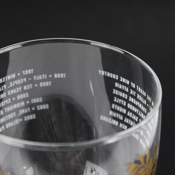 Savannah Serenade Mayor's Charity Event Wine Glass Green Stem Gold Accents