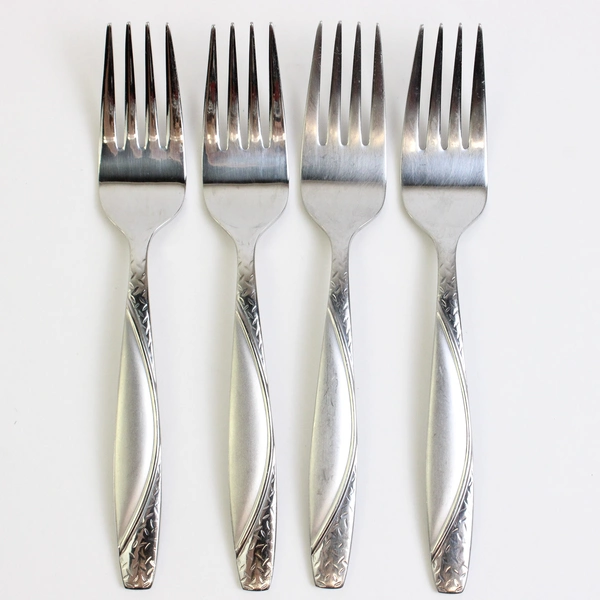 Set of 4 Joseph Abboud Stainless Steel Salad Forks Unknown Pattern